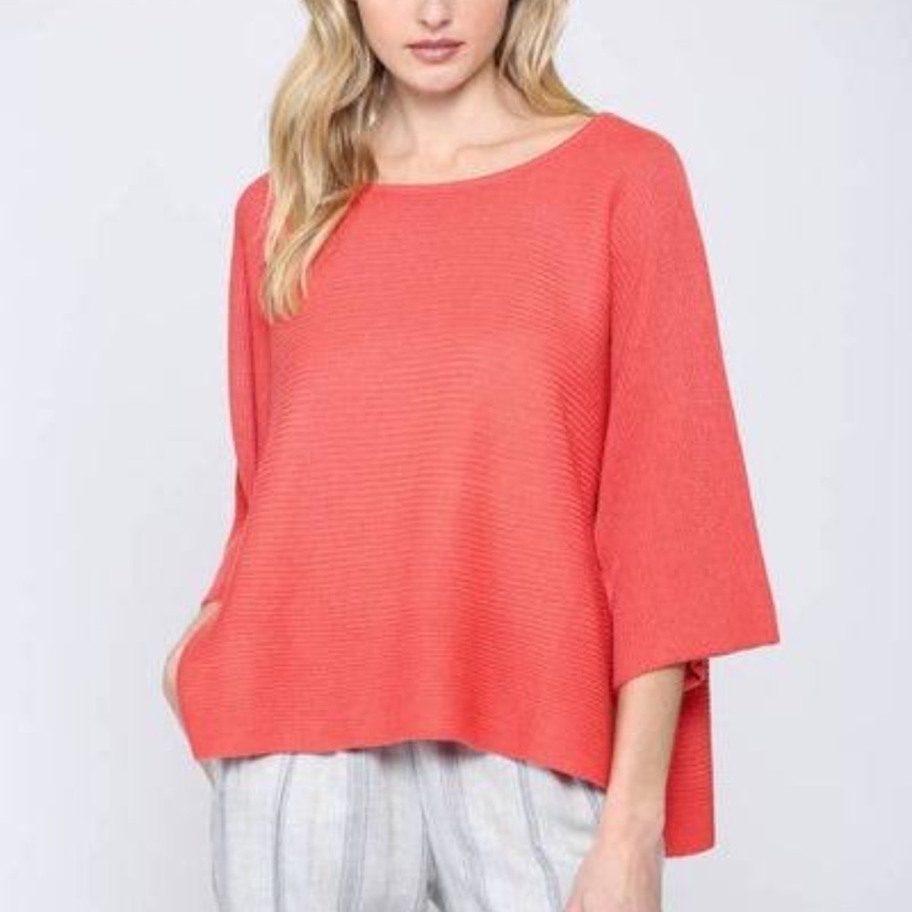 FATE Cropped Knit Wide Sweater